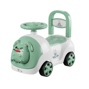 Lifelong Bunny Manual Push Rideon Toy Car with Back Support for Boys & Girls 1-4 Yrs, Non-Musical, Easy Installation, 50kg Capacity, Storage, Indoor Outdoor (LLCBBR02)