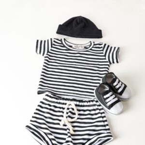 Classic Striped Baby Outfit Set